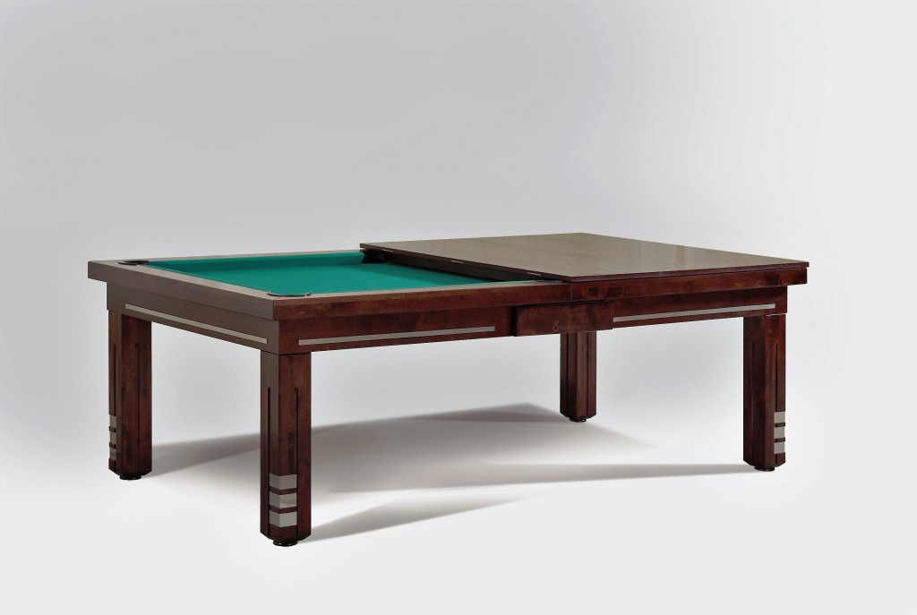 Convertible dining pool fusion table Milan by Vision Billiards green