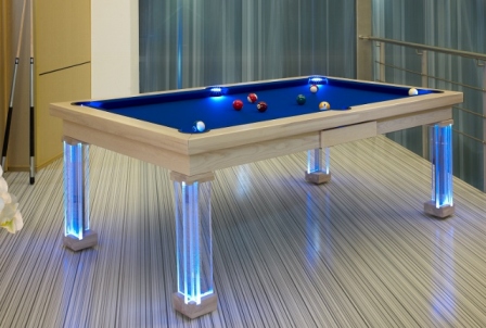 Monaco convertible pool dining fusion billiard table by Vision Billiards