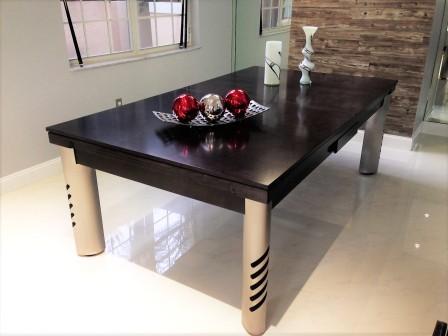 Convertible dining pool fusion table Mirage by Vision Billiards
