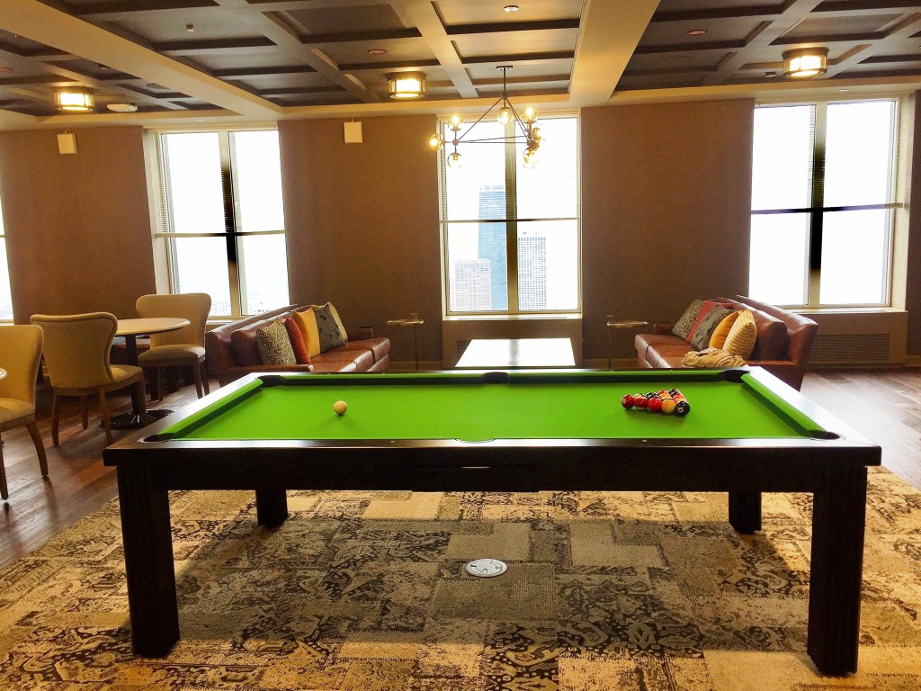 Convertible dining pool fusion table Toledo by Vision Billiards Downtown Chicago
