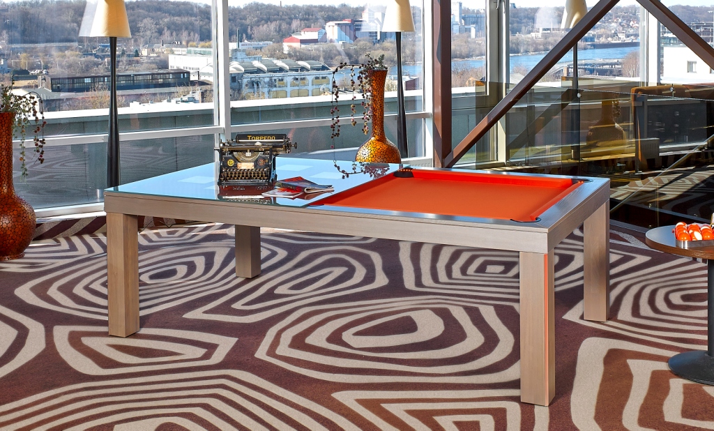 Convertible dining pool fusion table Vision Tokyo By Vision Billiards