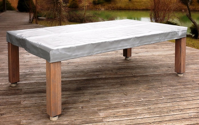 Vision Outdoor convertible dining pool fusion table with cover by Vision Billiards 1